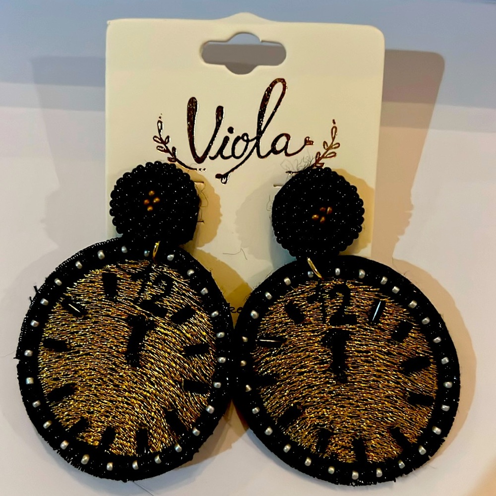 Midnight New Year’s Earrings